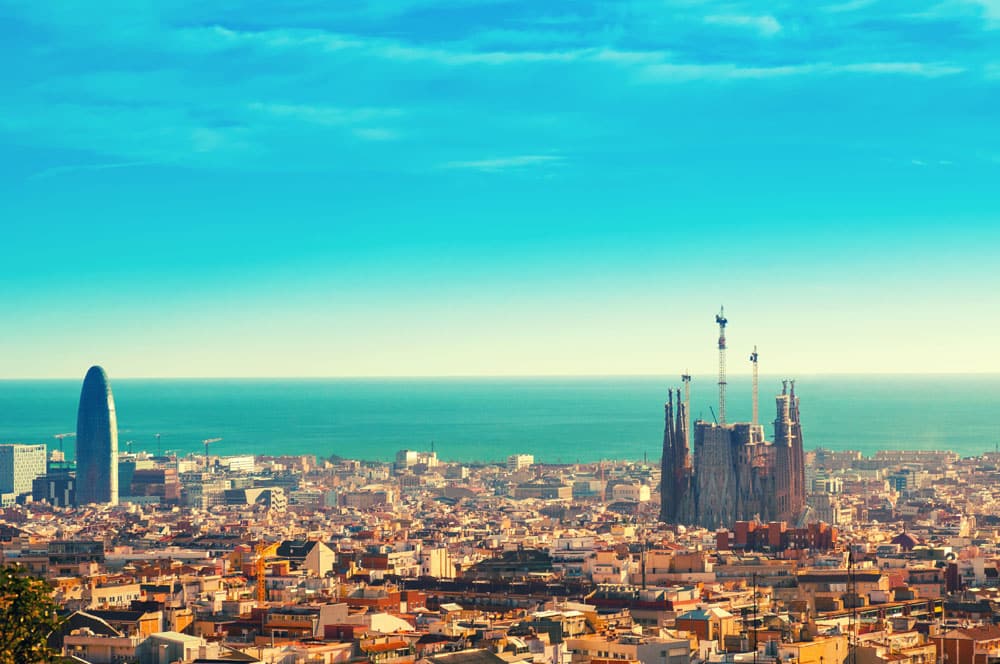 Barcelona, vista de la ciudad