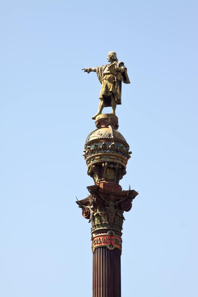 Monumento a colón en Barcelona